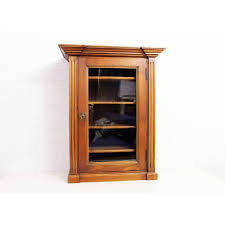 Vintage Wall Display Cabinet In Solid