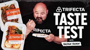 FOOD REVIEW: Brian Shaw Taste Tests Trifecta Meals - YouTube