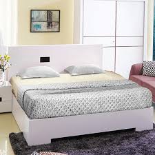 edwina high gloss queen bed with