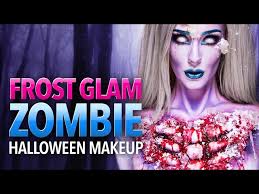 frost glam zombie halloween makeup
