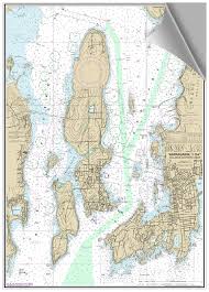 Peel And Stick Nautical Chart Of Newport Ri