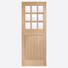 9 Light Double Glazed External Oak Door