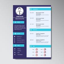 While crafting the resume, you need to focus on your it certifications, qualifications, experience and skills. Free Vector Modern Web Developer Resume Template
