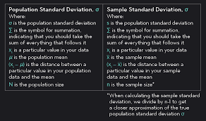 calculate standard deviation