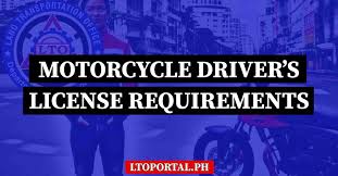 lto motorcycle license requirements to