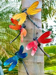 Metal Dragonfly Garden Artwork