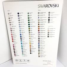 Details About Swarovski 1088 Xirius Chaton Crystal Original Color Chart 2018 Version New Rare