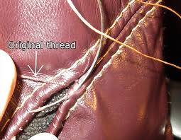 repair a broken seam in leather upholstery