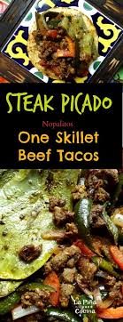 steak picado one skillet beef tacos