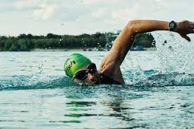 swim and be compeive in triathlon