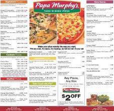 papa murphys menu