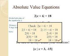Solving Absolute Value Equations Aii 4