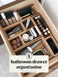 bathroom drawers organized