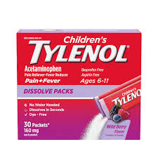 tylenol acetaminophen dissolve packs
