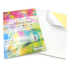 100 Sheets Of Quality A4 White Matte Self Adhesive Sticky Back Label Printing Paper Sheet
