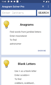 Smart, easy and fun crossword puzzles to get your day started with a smile. Anagram Solver Pro