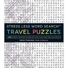 Before you create your puzzle, you might also want to highlight your word list and press ctrl+c to keep a copy of it on your computer's clipboard. Stress Less Word Search Travel Puzzles By Charles Timmerman Paperback Target