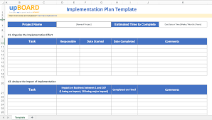 implementation plan software tools