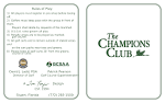 Scorecard & Course Layout - The Champions Club at Summerfield