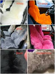 Pair Sheepskin Car Seat Cover Universal