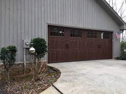 walnut amarr clica garage door