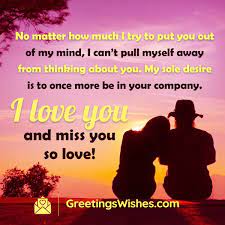 i miss you messages for love