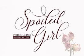 Spoiled Girl Font Dafont Com