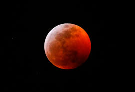Blood moon lunar eclipse this weekend ...