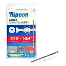 Tapcon Sizes Standard Tapcon Sizes Tapcon Hex Sizes