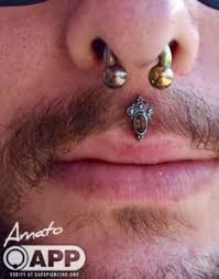 lip amato piercing