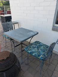 Metal Patio Table With 2 Chairs For