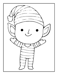20 elf coloring pages free christmas