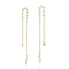 diamond chandelier earrings 18k yellow