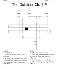 the outsider ch 7 9 crossword