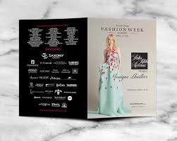 Fashion Week El Paseo Monique Lhuillier Runway Show Program