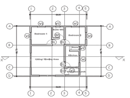 Ground Floor Plan Of Two Bedroom