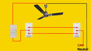 ceiling fan wiring with 2way switch