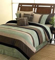 Moss Jacaranda Striped Bedding