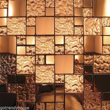 copper metal pattern textured glass