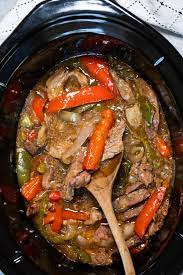 slow cooker pepper steak the magical