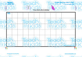 Sticker Chart For Girls Teach My Kids