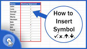 how to insert symbol in excel you