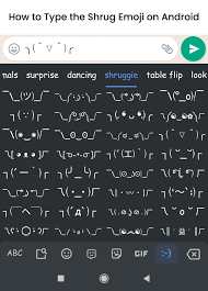 how to type the shrug emoji ツ