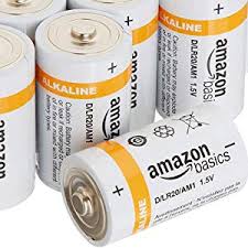 Amazonbasics D Cell 1 5 Volt Everyday Alkaline Batteries Pack Of 12