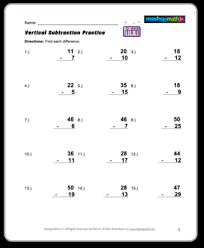 Free 1st Grade Math Worksheets