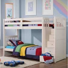 bunk bed with stair storage