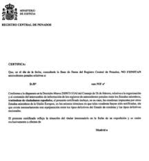 spanish police clearance certificate