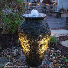 Medium Fountain Kit Slate Urn Outdoor