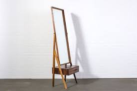 Danish Modern Rosewood Standing Mirror