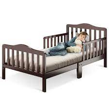 Balooning kids bed for children bedroom to sleep and dream in the clouds. Classic Kids Children Toddler Wood Bed Bedroom Furniture W Guardrails Ebay